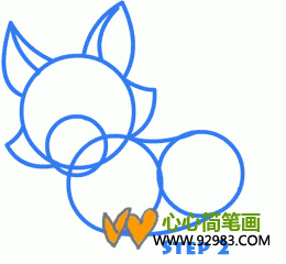 小花猫简笔画