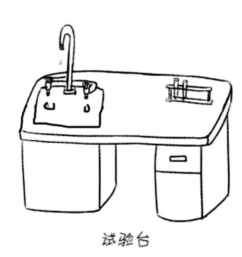 试验台简笔画