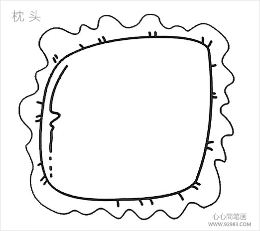 枕头简笔画