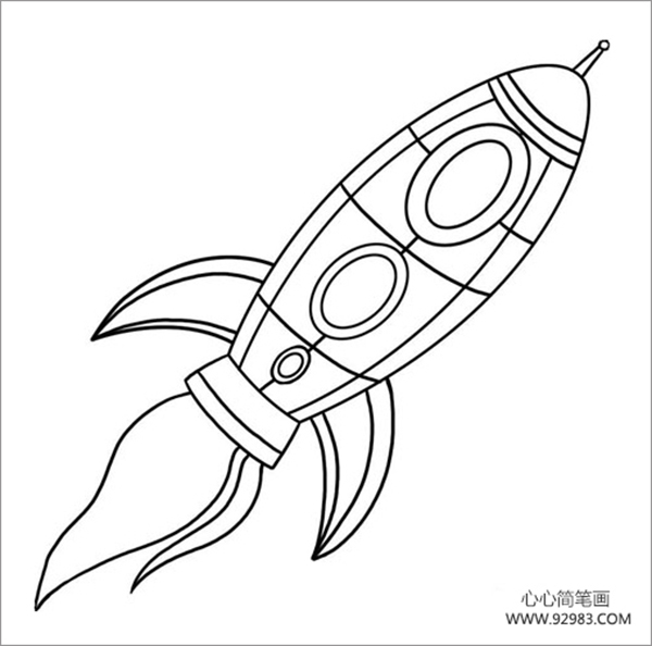 宇宙飞船简笔画