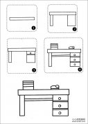 书桌简怎样画