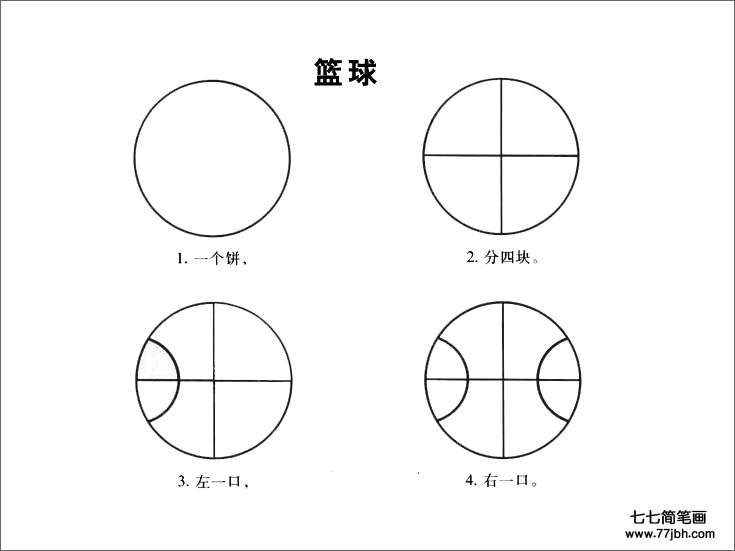 篮球怎样画